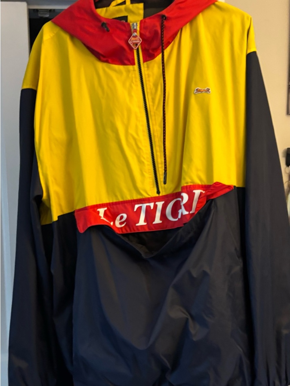 Le Tigre Colorblock Windbreaker Jacket - Yellow, Red, Navy